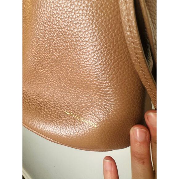 MANSUR GAVRIEL Hazelnut Brown Tan Cowhide Leather Soft Mini Bucket Bag - Picture 6 of 11